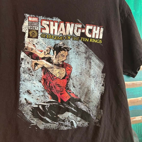 Marvel Shang-Chi Black and Red Graphic Tee M - Picture 5 of 10